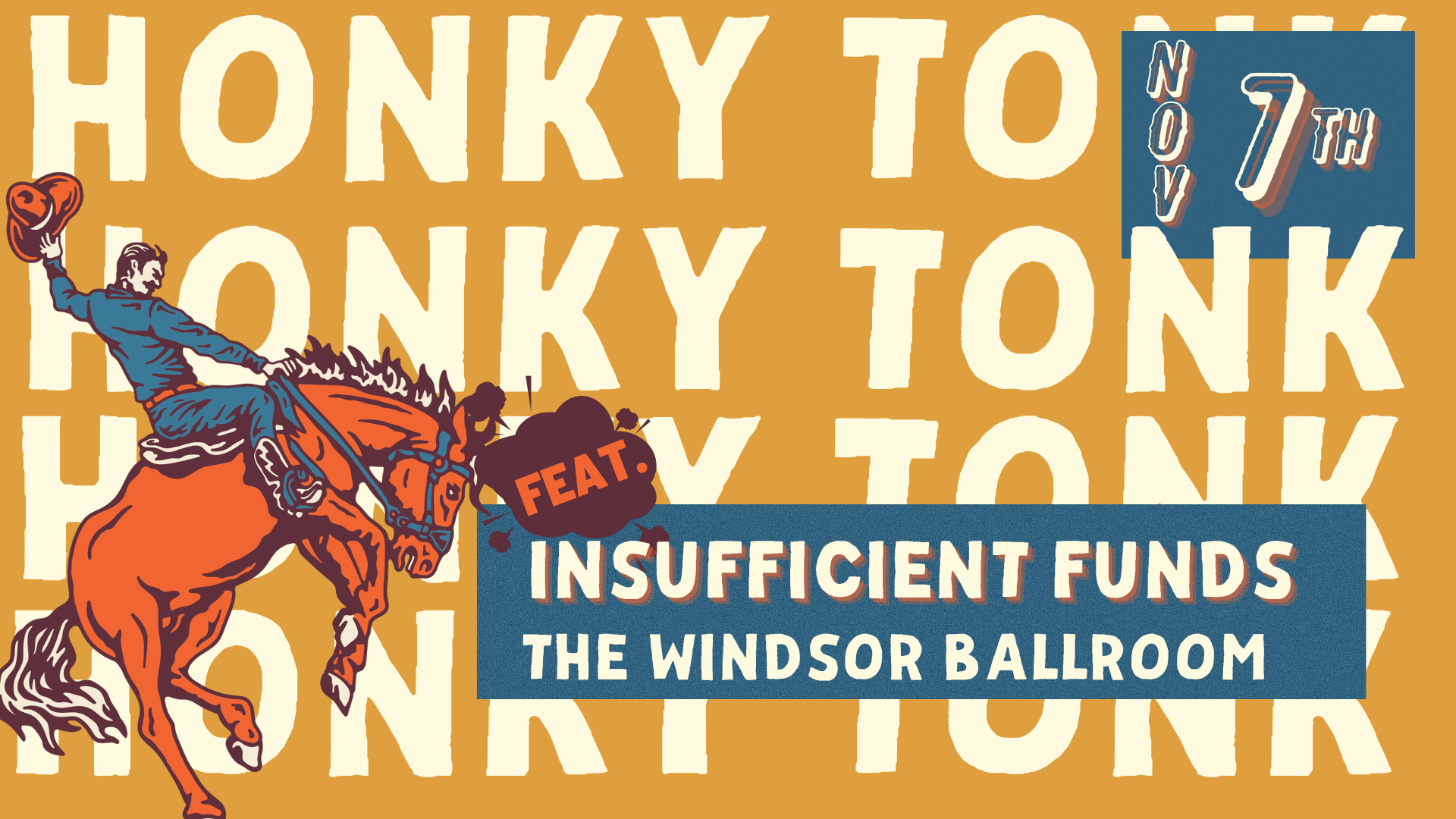 Insufficient Funds with LIVE Country Swing and Line Dancing in the Ballroom