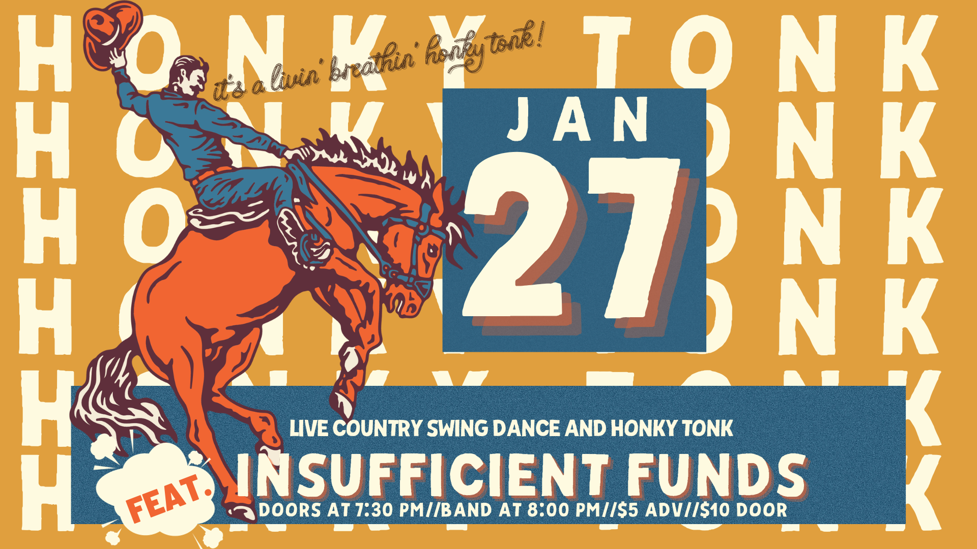 Live Dancing and Music with Insufficient Funds at the Windsor Ballroom