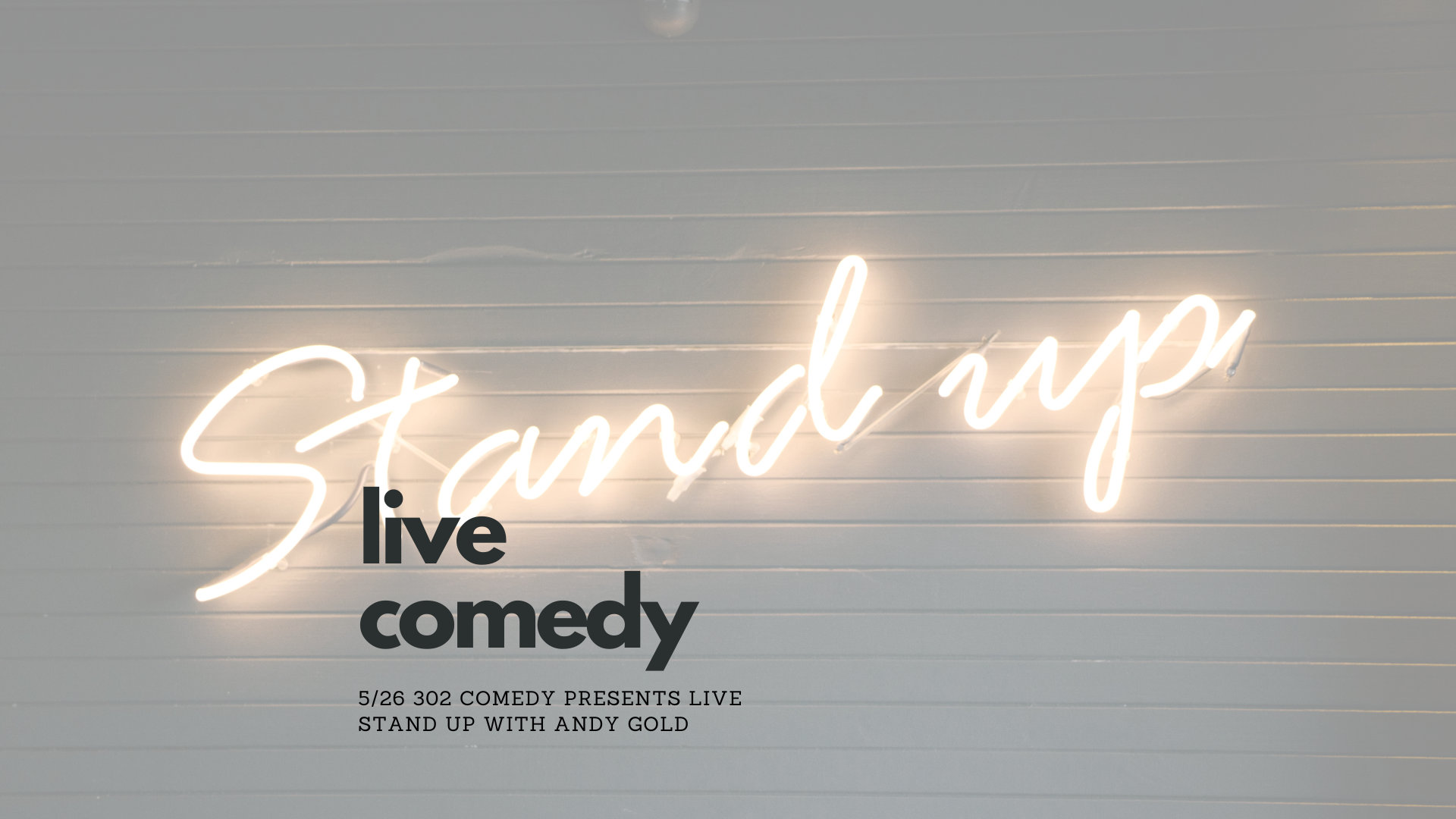 Live Stand Up Comedy with Andy Gold
