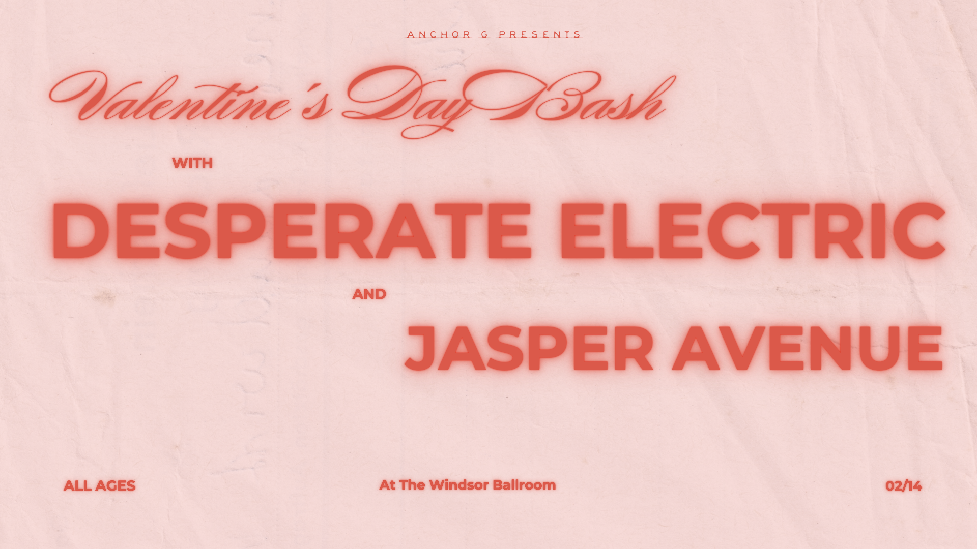 Valentine's Day Bash with Desperate Electric and Jasper Avenue!